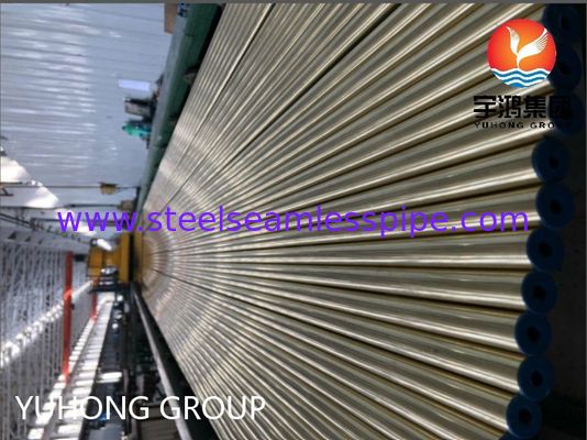 ASTM B111 C44300 O61 Tubos de cobre sem costura Tubos redondos de cobre de latão para aplicações em trocadores de calor