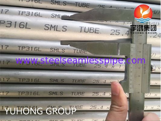 ASTM A213 TP316L Bright Annealed Stainless Steel Seamless Tube para aplicações de trocadores de calor