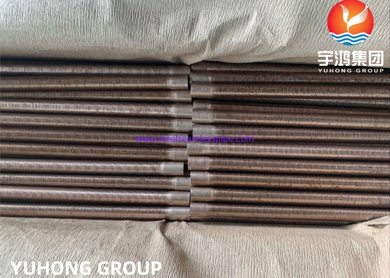 ASME SB111 C70600 tubo extrudido de barbatana baixa Tubos de trocador de calor de 90/10 CuNi