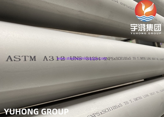 ASTM A312 UNS S31254 254SMO Tubos offshore duplex de aço inoxidável