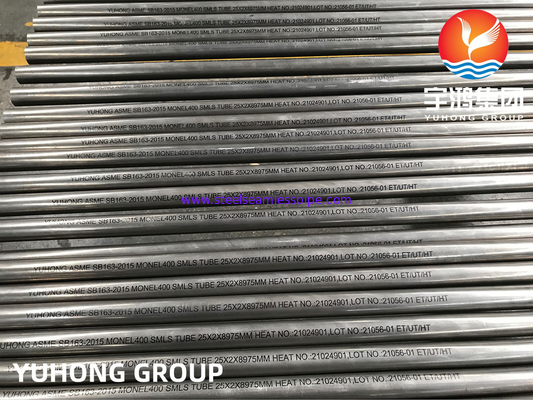 ASTM B163 Monel 400 Tubo UNS NO4400 DIN 2.4360 Tubo sem costura