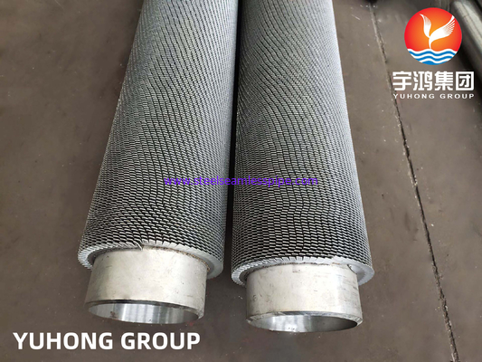 Tubo de barbatanas serrilhadas HFW, ASTM A210 / ASME SA210 GR.A1 Tubo de barbatanas de aço carbono