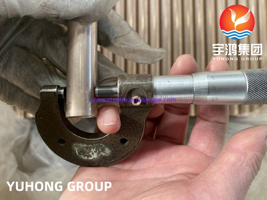 ASTM B111/ ASME SB111 C70600 Tubo sem costura de liga de cobre-níquel para trocador de calor