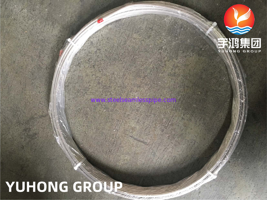 Tubo de bobina sem costura de aço inoxidável ASTM A269 TP316L