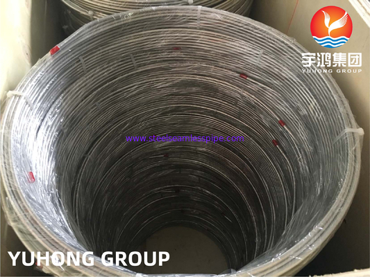 Tubo de bobina sem costura de aço inoxidável ASTM A269 TP316L