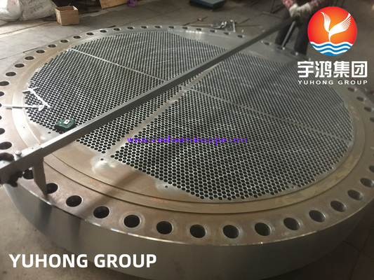 ASTM B171 C46400 Folha de tubo de liga de latão Trocador de calor Placa de tubo para recipiente sob pressão