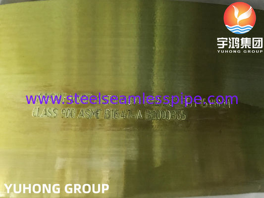 A694 F52 Flange de pescoço de soldagem com proteção contra ferrugem, aço carbono e ligas B16.47 Forja, resistente ao sulfeto de hidrogênio