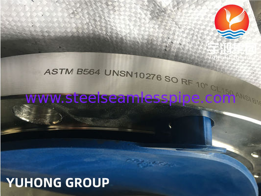 ASTM B564 UNS N10276 / Hastelloy C276 Flange de tubos liga de níquel deslizamento na flange