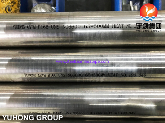 ASTM B166 UNS N06600 / Inconel 600 / Níquel 600, Barra redonda de liga de níquel brilhante recozida