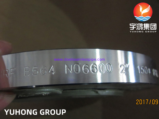 ASTM B564 Inconel 600 / UNS N06600 Flange de pescoço de solda forjada de aço de liga de níquel