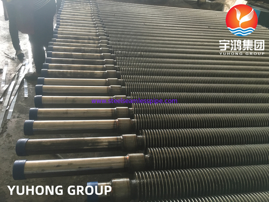 Tubo Finned de aço inoxidável de TUBO de ALETA AL+FIN ASME SA 213 T12 SMLS HFW