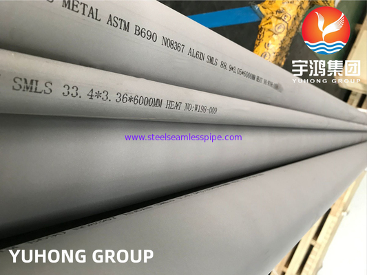 ASTM B690 Liga 8367 de Níquel Cromo Molibdênio Tubo Sem Costura