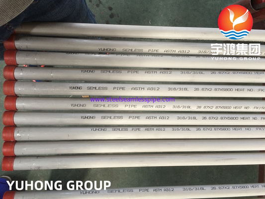 ASTM A312 TP316L Tubo de aço inoxidável para aplicações marítimas