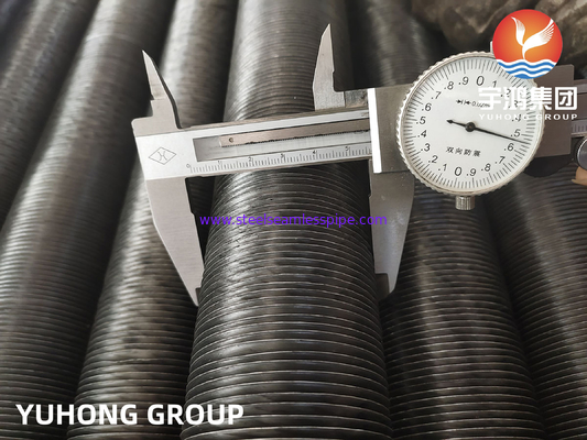 Tubo de barbatana incorporada, tubo de aço carbono ASTM A179 com barbatanas de alumínio 1060 para trocadores de calor