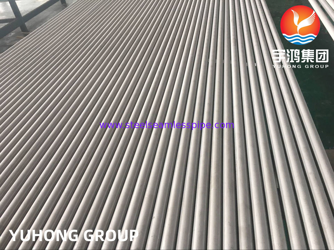 ASTM A213 Tubo sem costura de aço inoxidável Espessura mínima da parede Evaporador Condensador