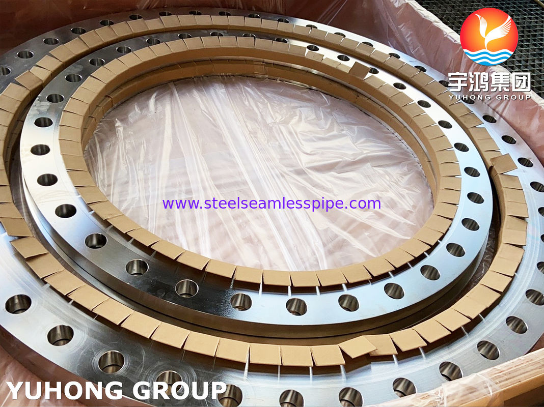 ASTM A240 SS904L Flange deslizante fabricada em chapa com face plana AWWA C207 e dimensões personalizadas