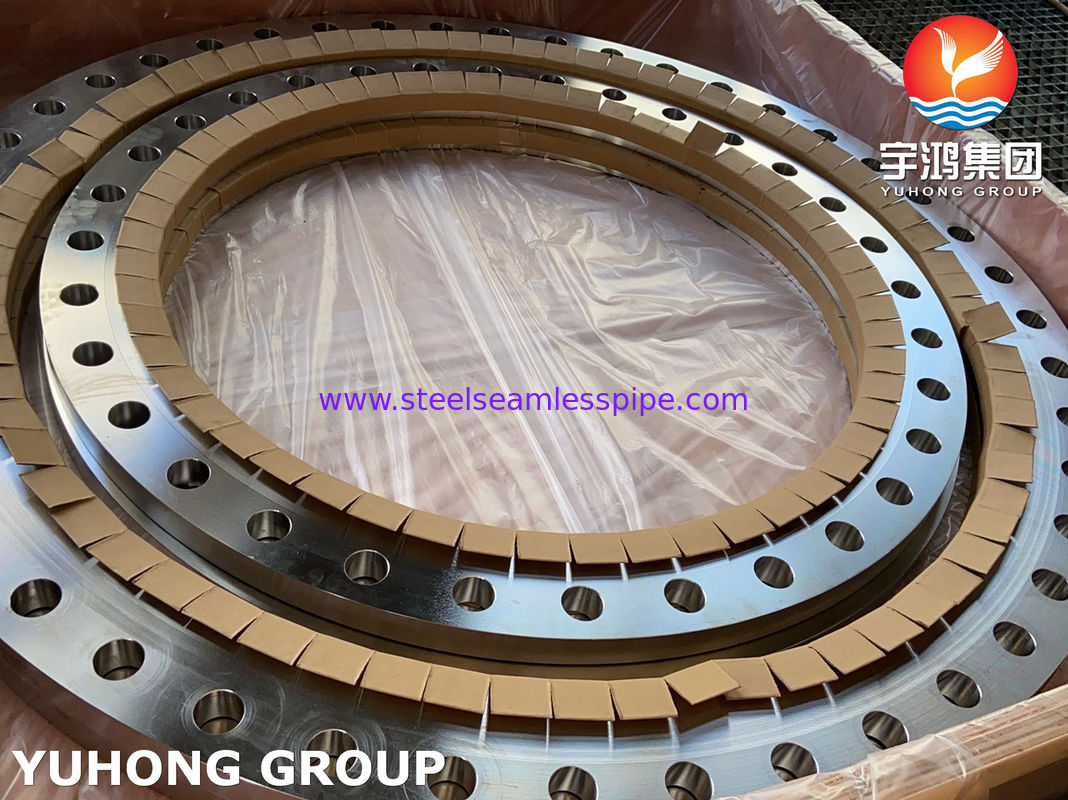 ASTM A240 liga 904L / UNS N08904 AWWA C207 Flange de tipo anel para serviço de obras de abastecimento de água