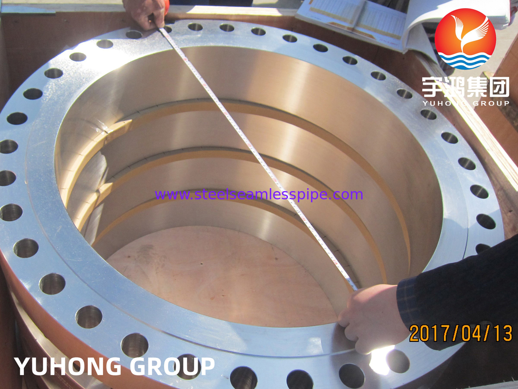 Flange duplex de corpo de aço, ASTM A182 grau F51 (UNS S31803), adequado para ambientes corrosivos