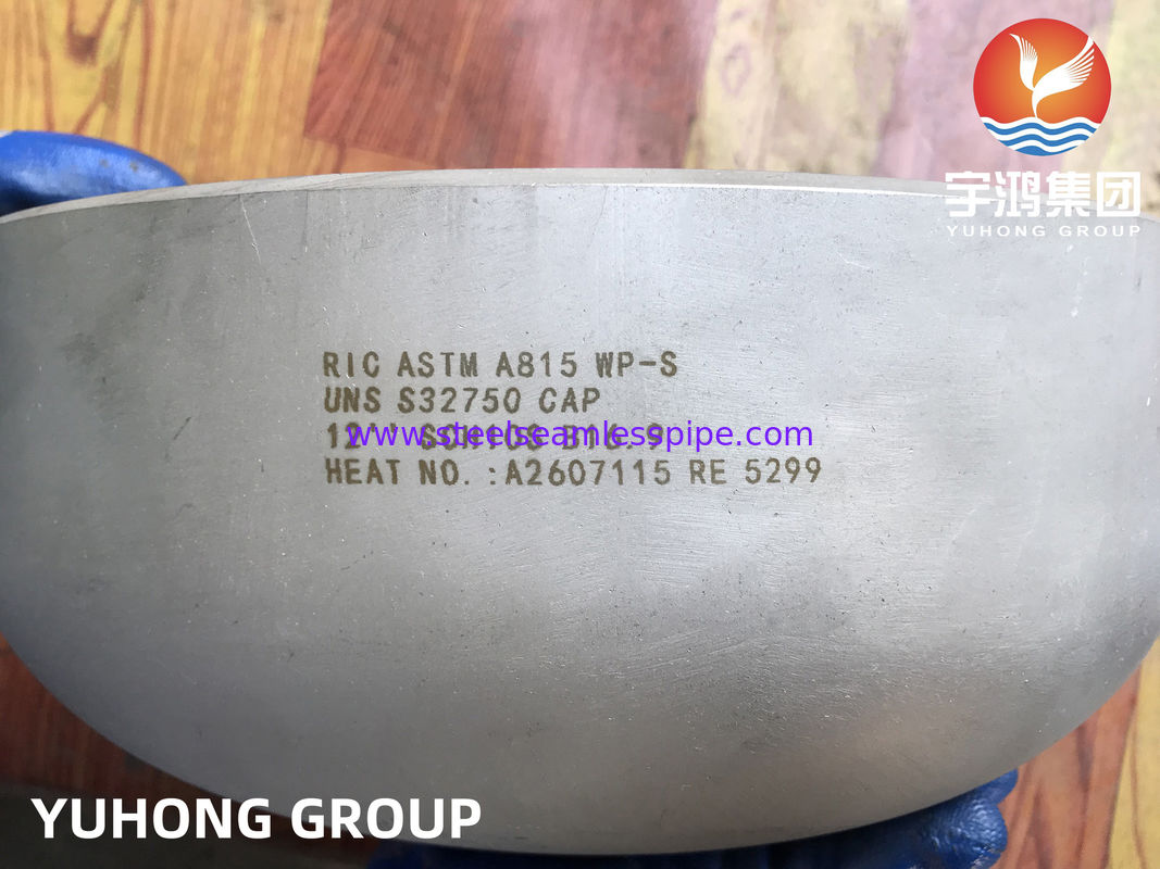 ASTM A815 S32750 / SAF 2507 Cap, Super Duplex Butt Weld Pipe Fitting para plataformas offshore de petróleo e gás