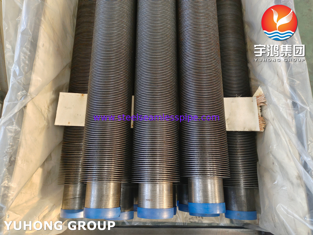 TUBO DE ALETA DO AÇO CARBONO HFW DE ASTM A106 GR.B PARA A APLICAÇÃO DO PERMUTADOR DE CALOR