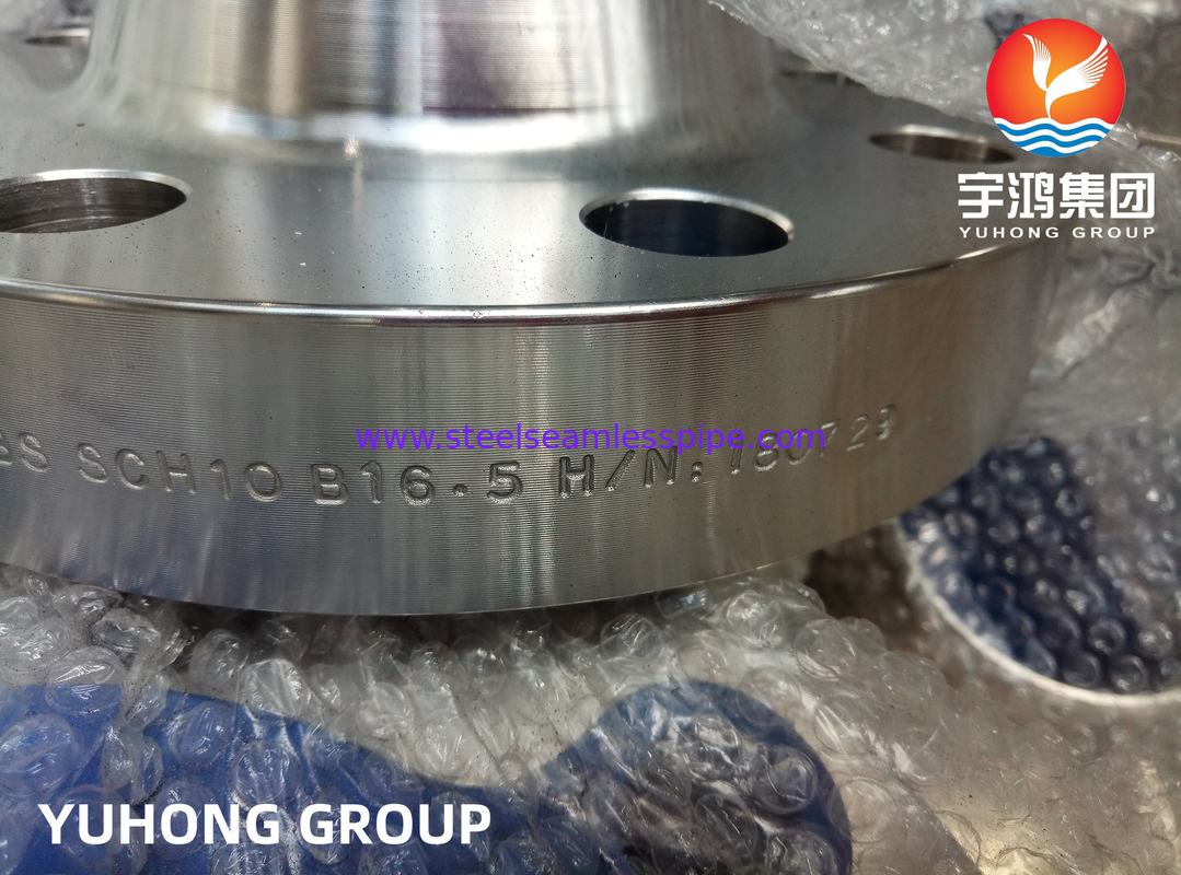 ASTM A182 F347, UNS S34700 Flange de pescoço de solda de aço inoxidável, face levantada, ASME B16.5