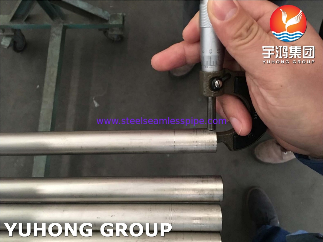 ASME SB338 GR1, GR7, GR9, GR12 Tubos de aço de liga de titânio para caldeiras de condensação