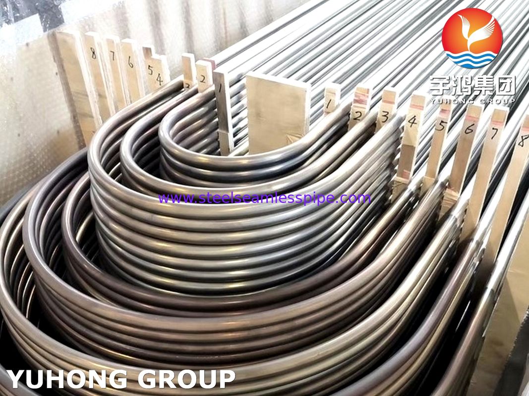 Tubo sem emenda de aço inoxidável da curvatura da caldeira U de ASTM A213/ASME SA213 TP321/TP321H/TP347H