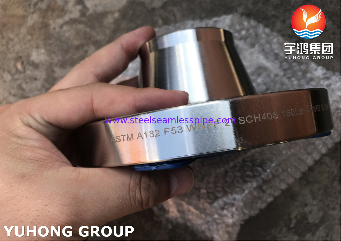Flancas de aço super duplex ASTM A182 F53, UNS S32750 Flange de pescoço de solda, RF, FF, B16.5
