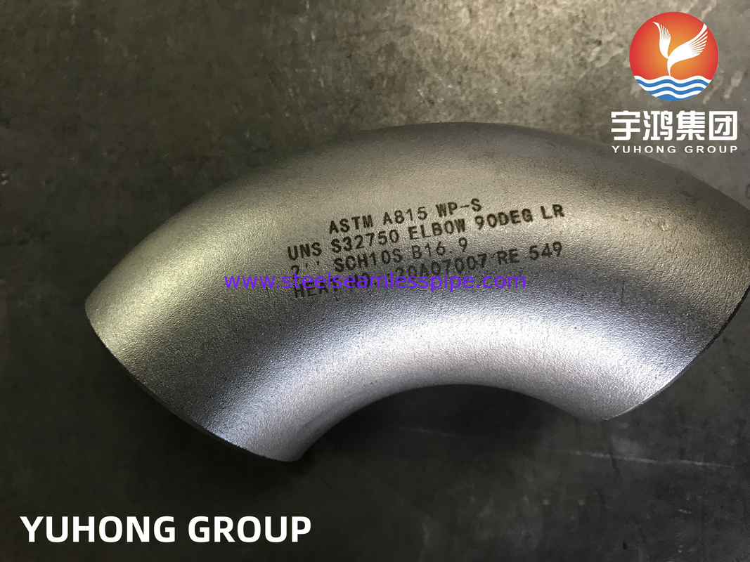 ASTM A815 WP-S UNS S32750 S32760 ELBOW 90DEG LR 2'' SCH10S B16.9 Gasodutos, ar, vapor, gás petrolífero, água
