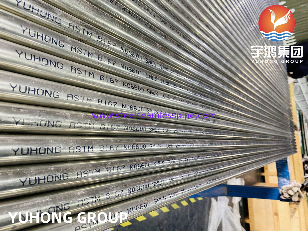 ​​Tubo sem costura ASME SB167 Inconel 600 Resistente a SCC por Cloreto para Reatores de Hidrogenação