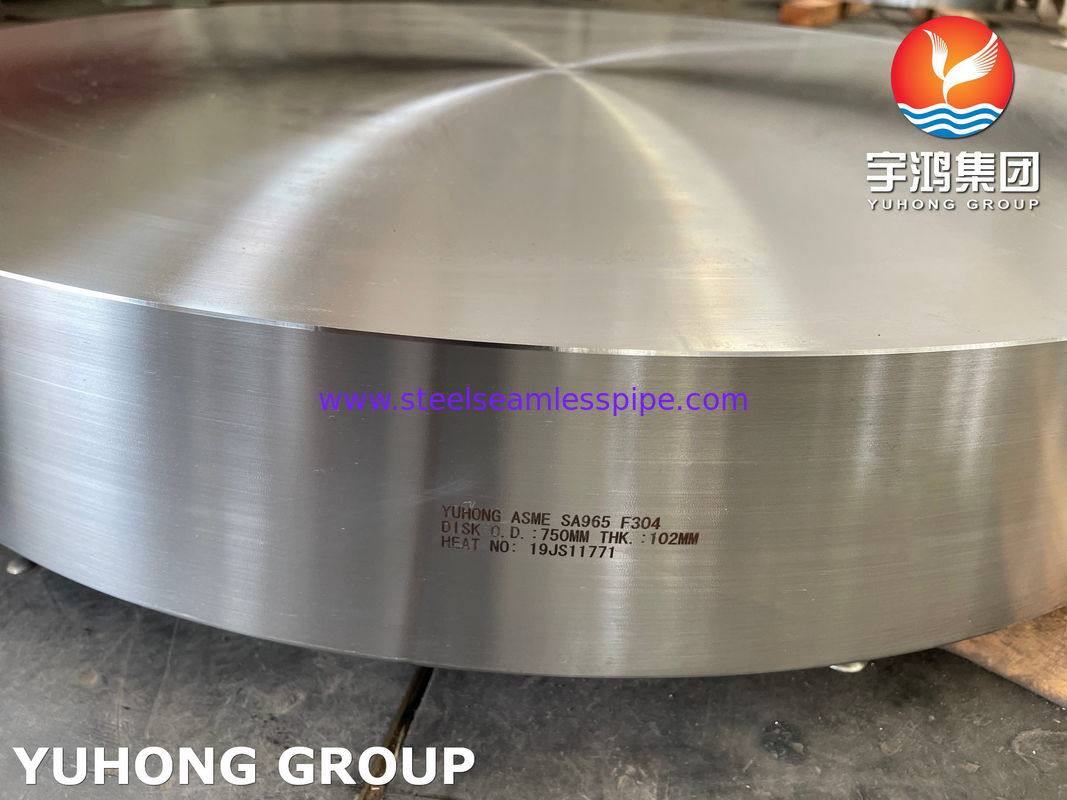 ASME SA965 F304 Disco e SA266 GR.2 Anel para Trocador de Calor
