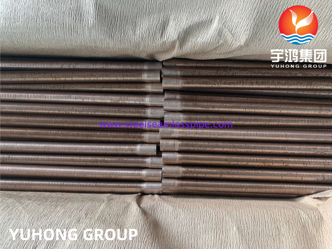 ASTM B111 C70600 CUNI 90/10 liga de cobre níquel tubo de barbatanas baixas para radiador