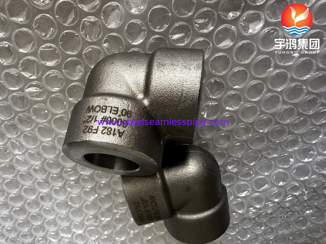 A182 F53 F92 1/2&quot; #3000 90° Socket Elbow Soldado ASME B16.11 Para Centrais Elétricas