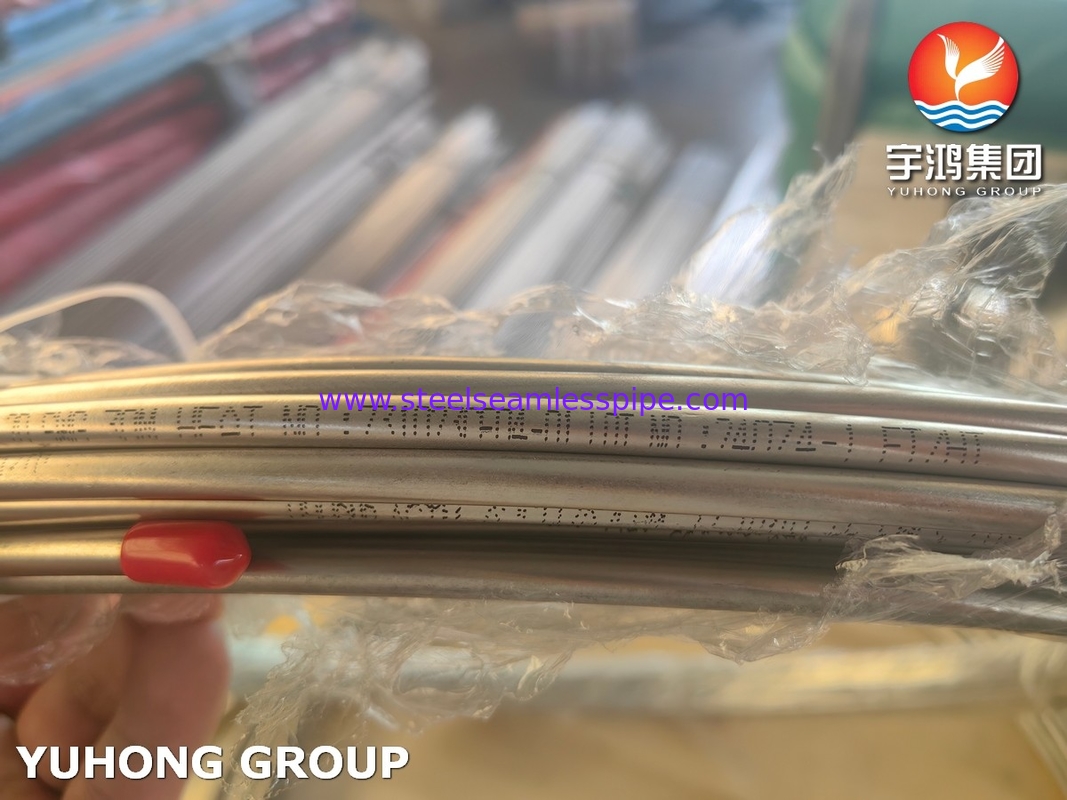 Classifique do tubo sem emenda de aço inoxidável da bobina de TP304/304L e de TP316/316L superfície recozida conservada/brilhante ASME SA213