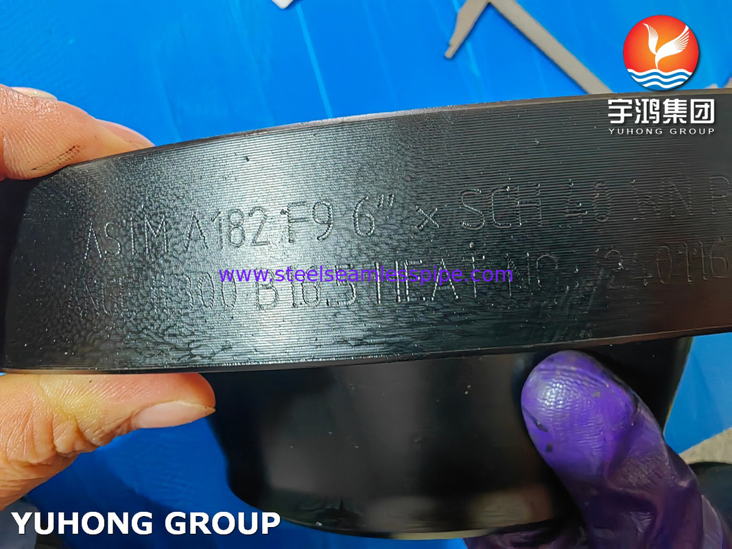 ASTM A182 F9 Flange forjada de aço de liga Sorf Wnrf Flange, B16.5 B16.47