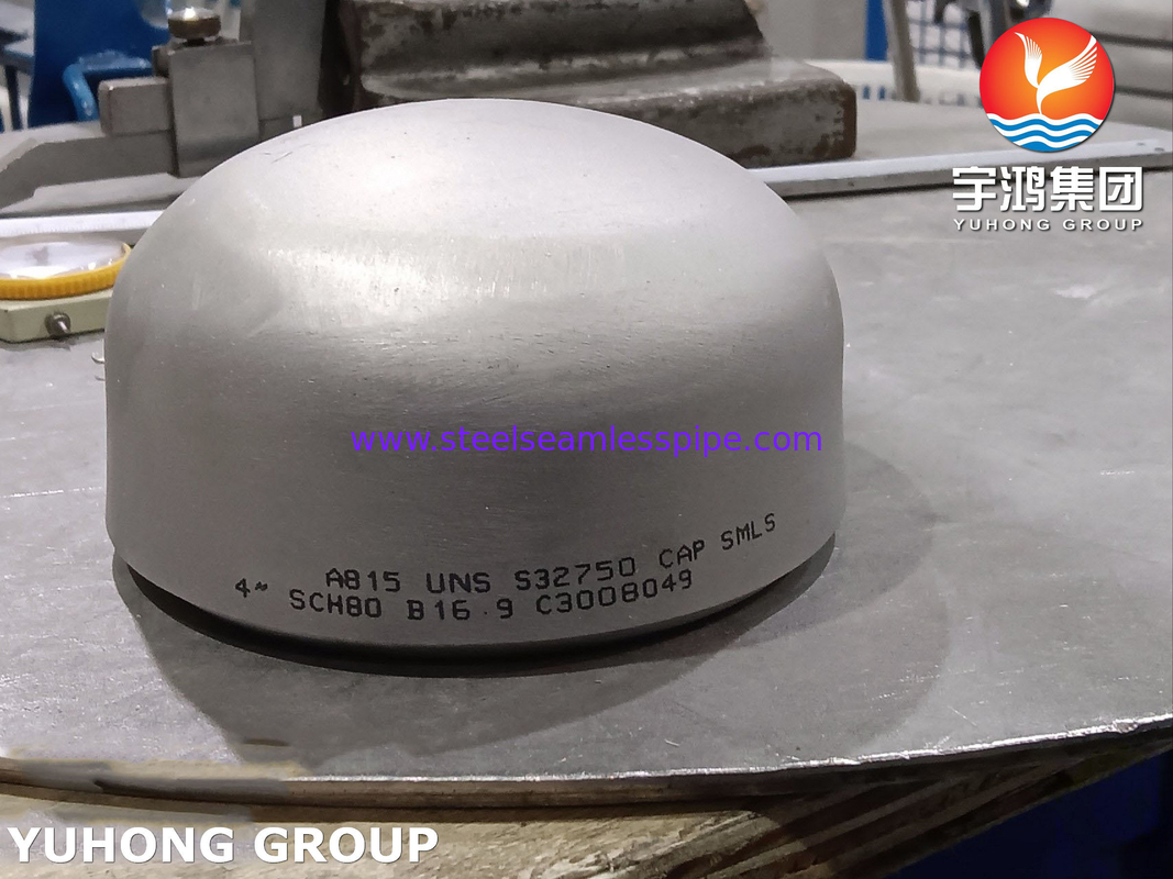 ASTM A815 SAF2507 / UNS S32750 Super duplex de aço com tampa B16.9 BW