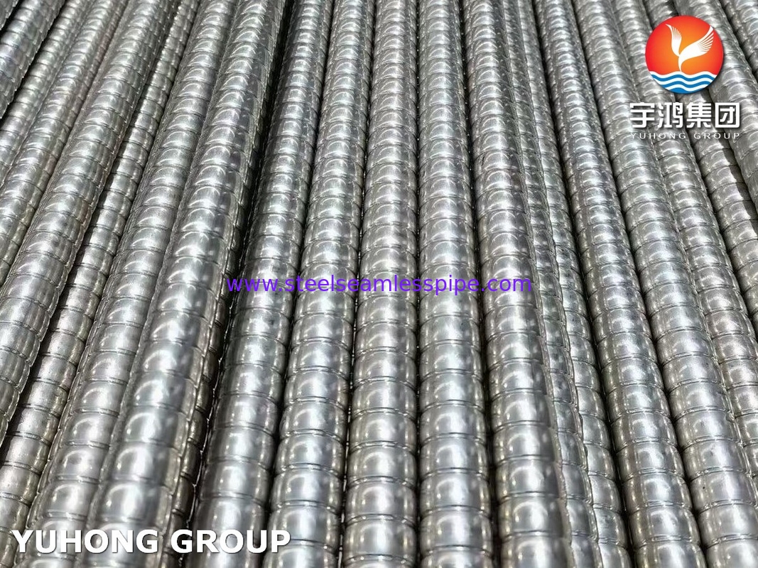 ASME SA312 / ASTM A312 TP310S Tubos de barbatana ondulada para trocadores de calor