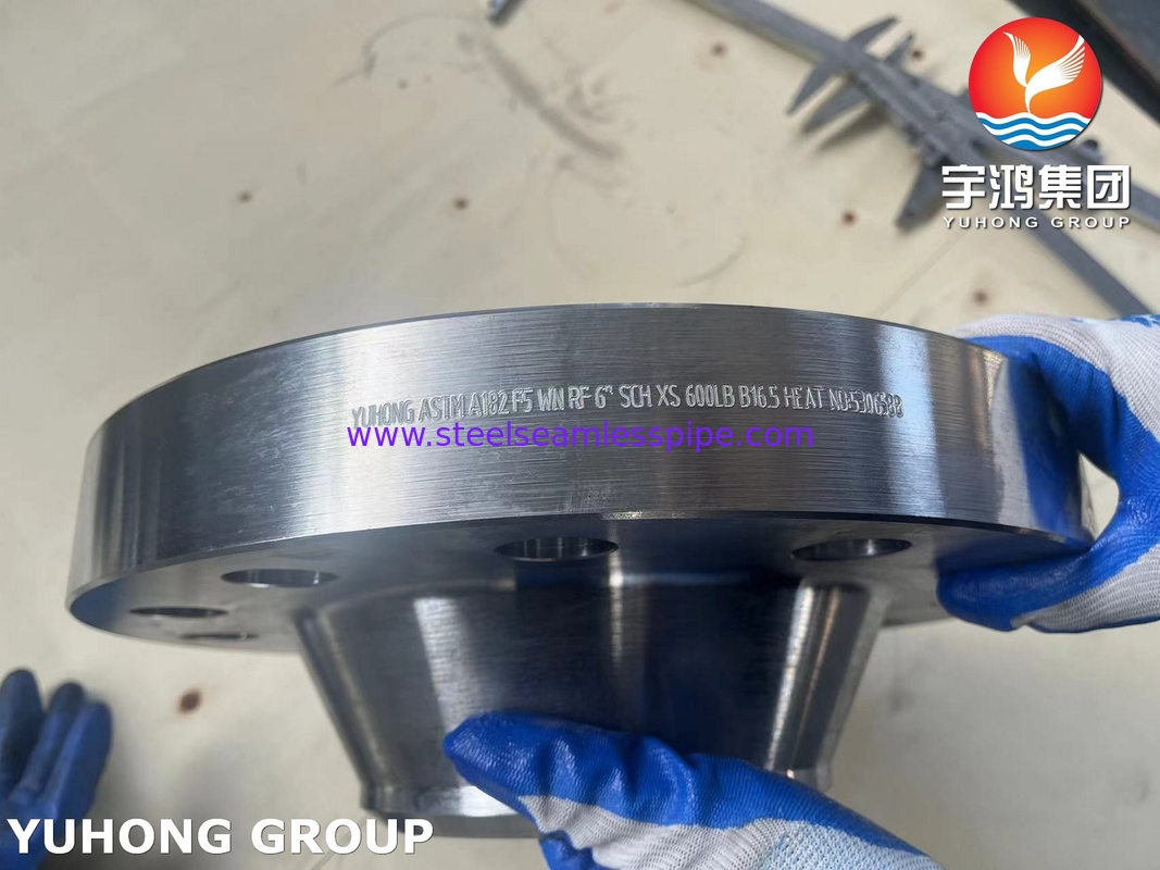 ASTM A182 F5 Orifício de solda de pescoço RF Flange B16.5 para excelente alta temperatura