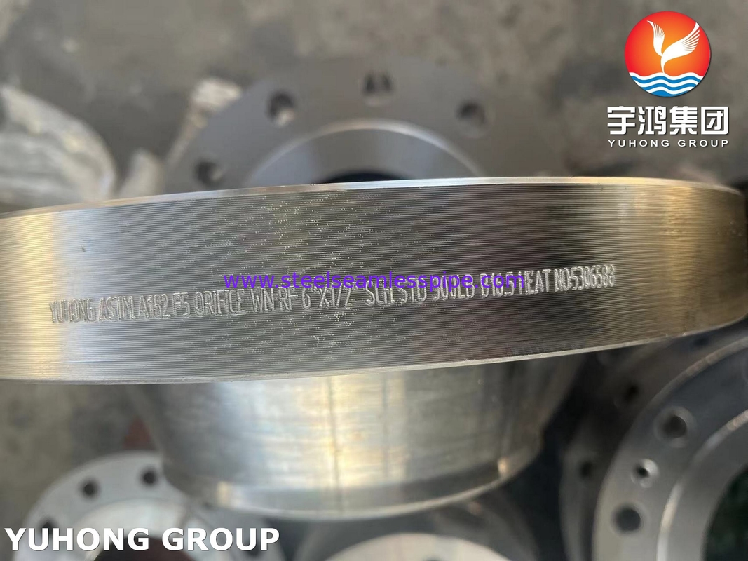 ASTM A182 F5 Liga de aço forjado de pescoço de soldagem WN Flange RF B16.5