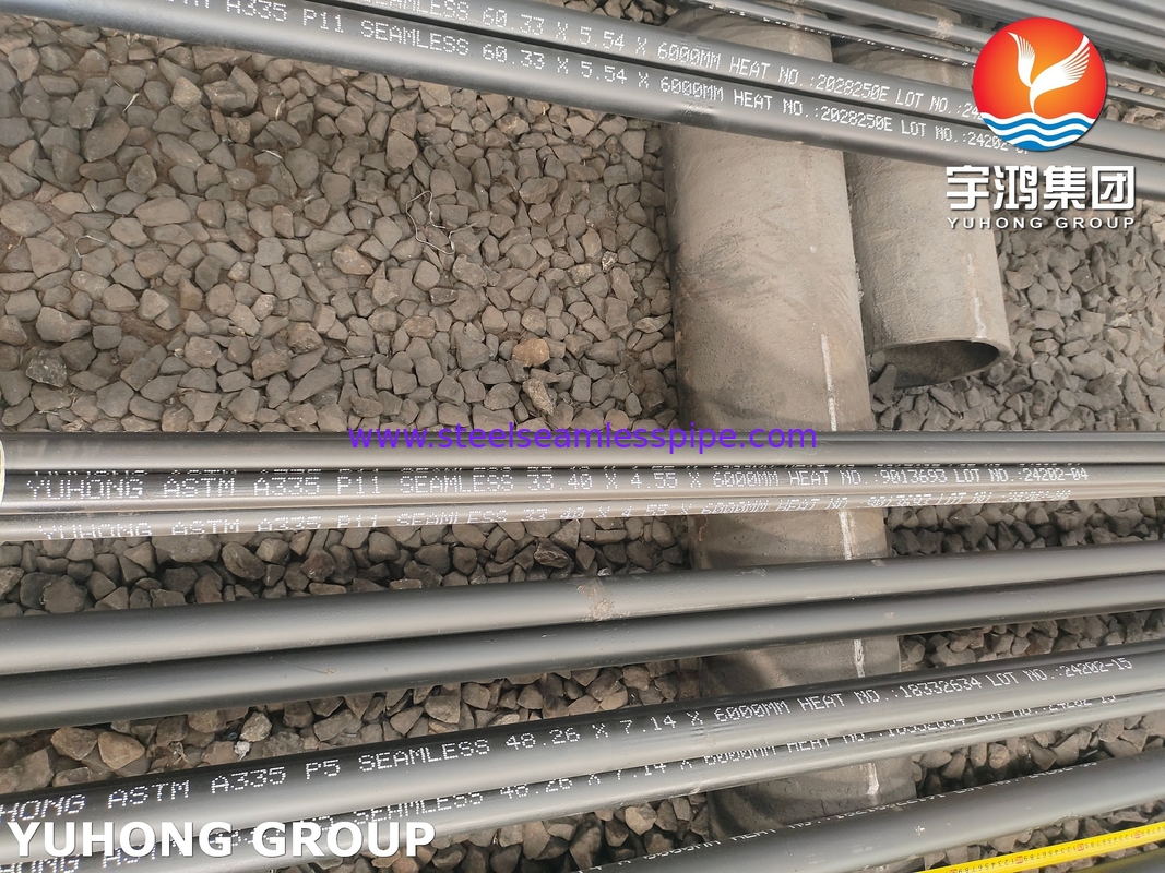 ASTM A335 P11 Alloy Steel Seamless Pipe For Overheater Economizer Length 6000mm WT 10.97mm