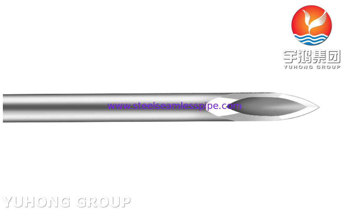 ISO9626 SUS304 Agulha de insulina, tubo de agulha de ponta de cinco bevelas para tratamento da diabetes