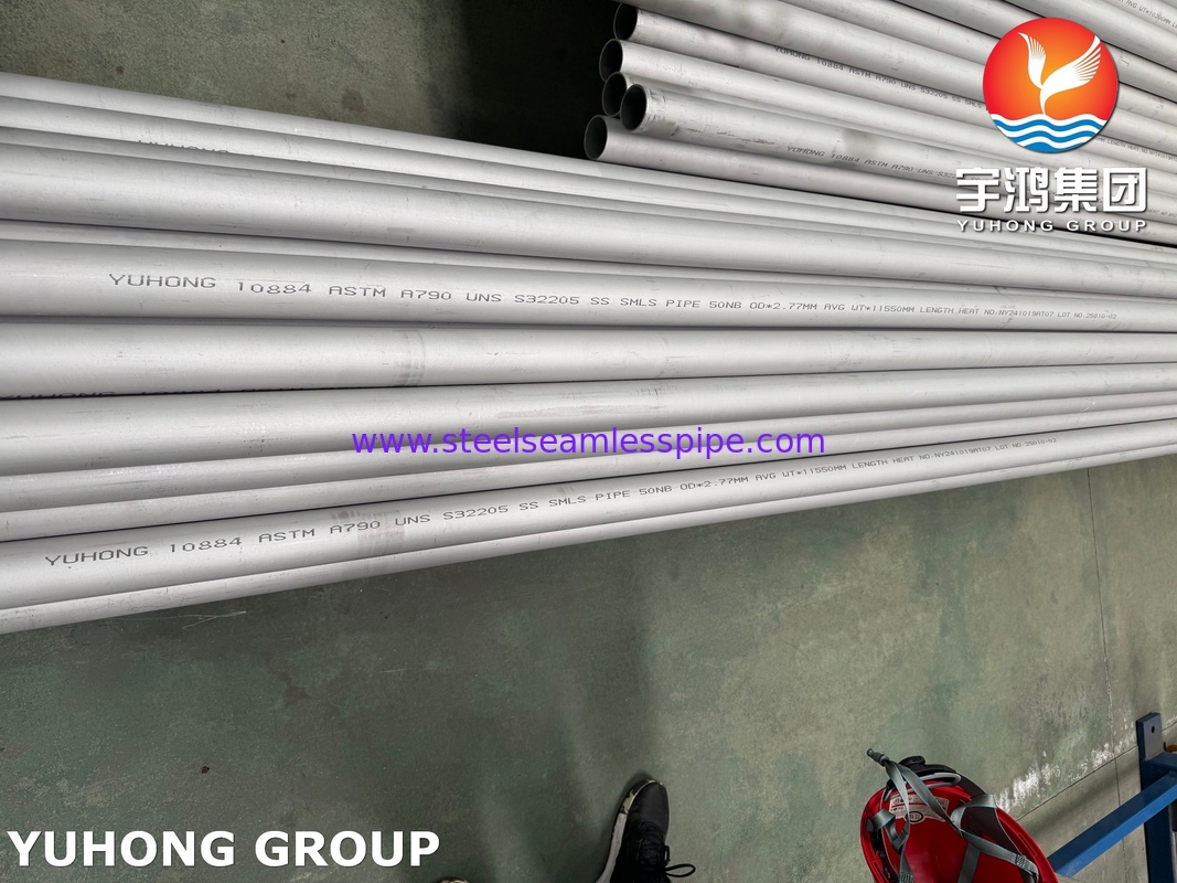 ASTM A790 / ASME SA790 S32205 Tubo duplex de aço sem costura para petróleo e gás industrial