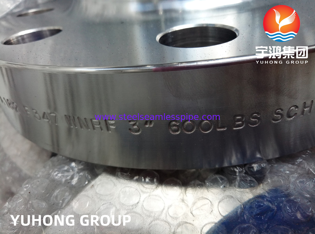 ASTM A182 ASME SA182 F347L Flange forjada RF de pescoço de solda para caldeiras supercríticas