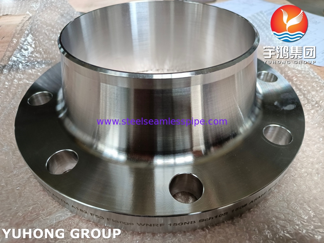 Super duplex 2507 Flange ASTM A182 F53 UNS S32750 Super duplex flange de pescoço de solda