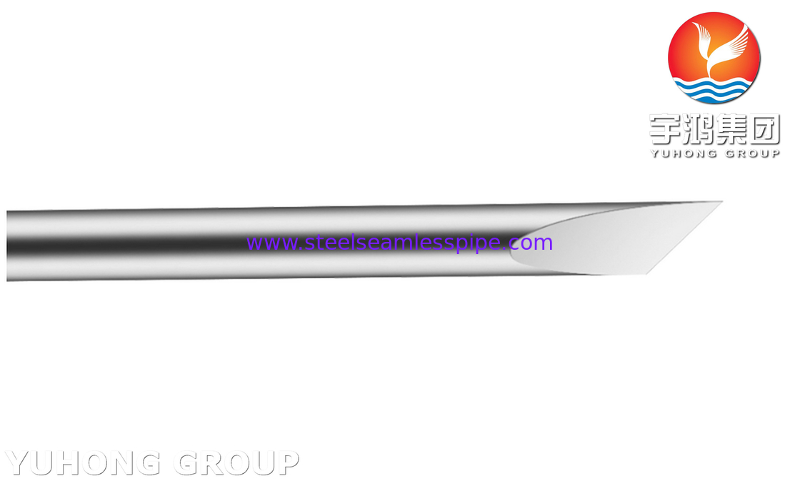 Tubo de agulha de núcleo sólido de aço inoxidável, ISO9626 304 Lança de sangue para coleta de amostras