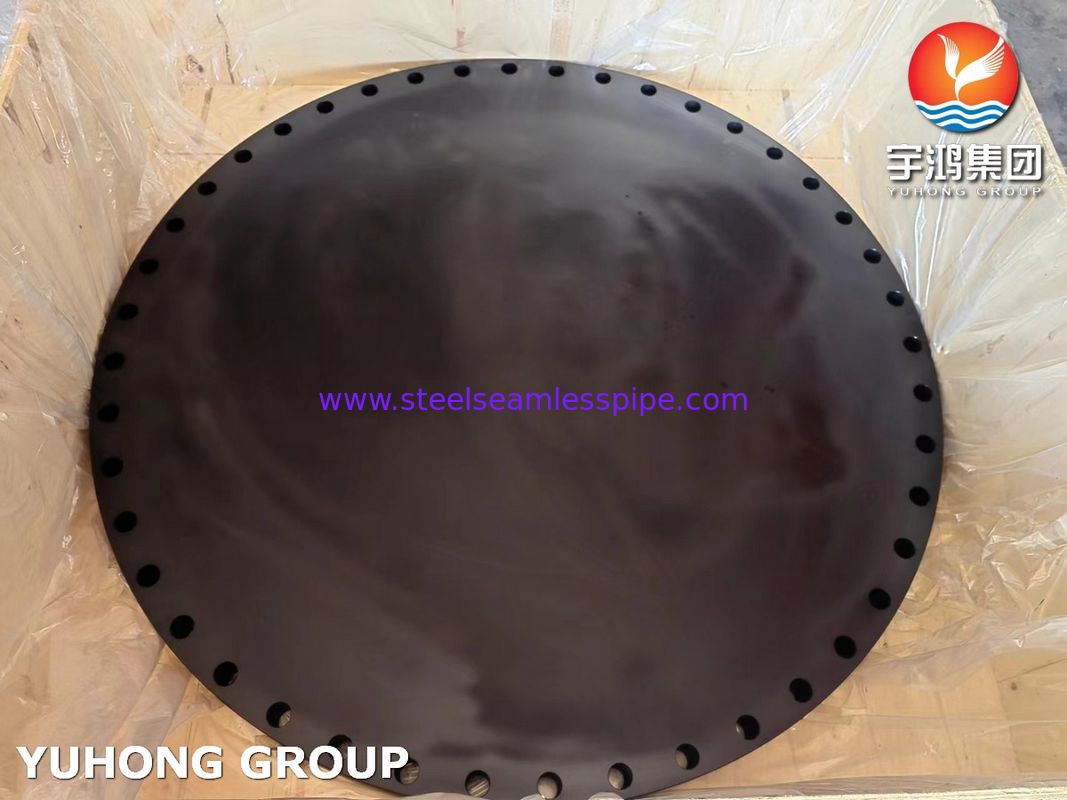 Flange de pescoço para solda em aço carbono ASTM A105 - Série B B16.47, Classe 300/600, Conexão para Tubo