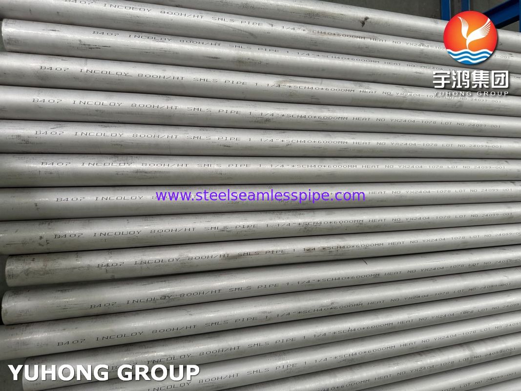 ASME SB407 UNS N08811 Tubo Sem Costura de Liga de Níquel, Ferro e Cromo para Tubulação Industrial de Alta Temperatura