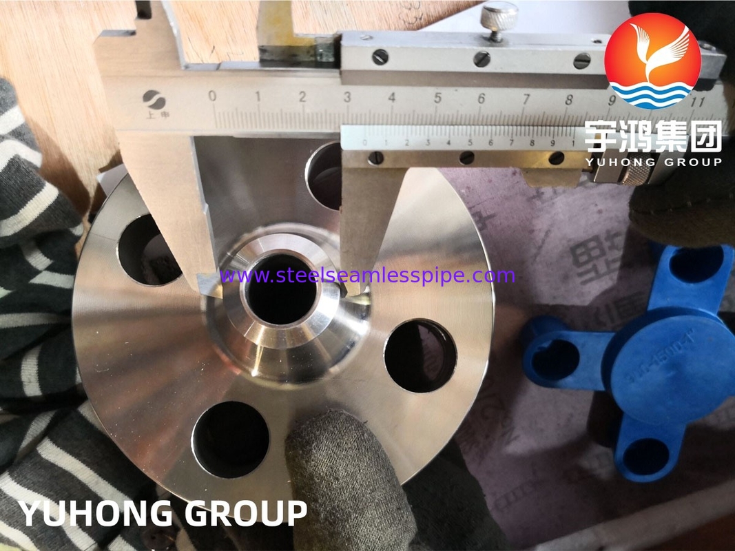 Flange de liga de níquel Inconel 600 (Liga 600, UNS N06600), ASTM B564 / ASME SA564, face elevada com pescoço para solda (WNRF)