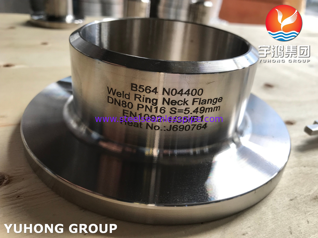 Flanges WNRF N04400 ASTM B564 Conformes Flanges Resistentes à Corrosão de Alto Desempenho
