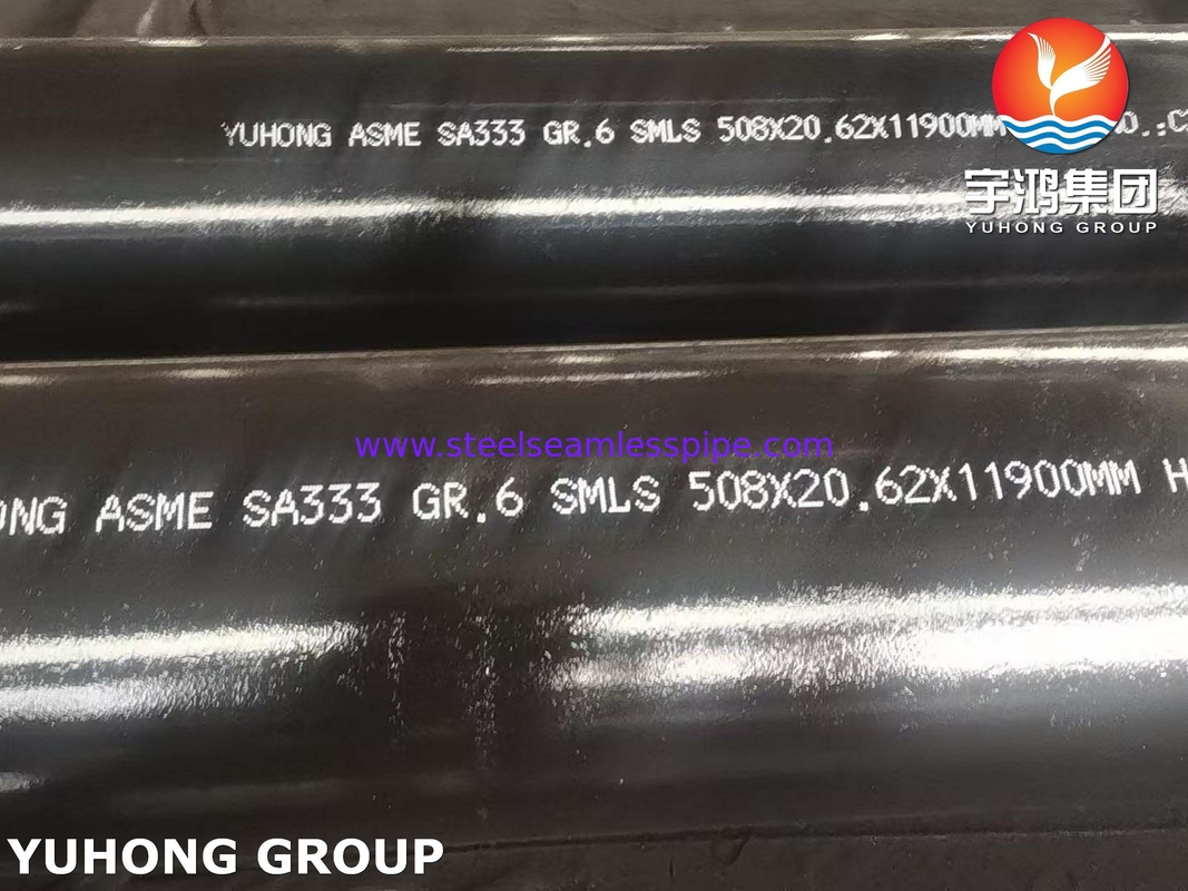 ASME SA333 Grade 6 Seamless Carbon Steel Pipe for Low Temperature Service with Required Notch Toughness